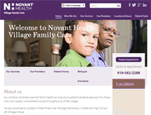 Tablet Screenshot of nhvillagefamilycare.org